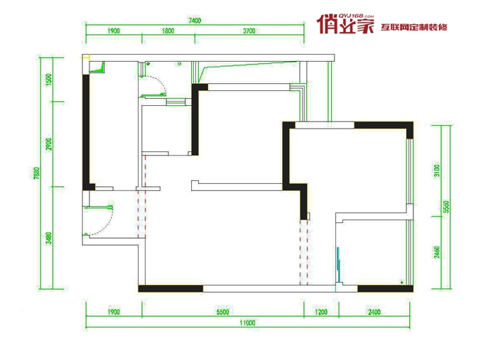 重庆俏业家装饰公司|龙湖源著|小美式装修风格