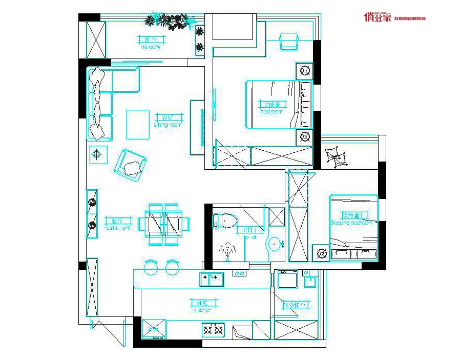 重庆俏业家装饰|华润中央公园户型规划图