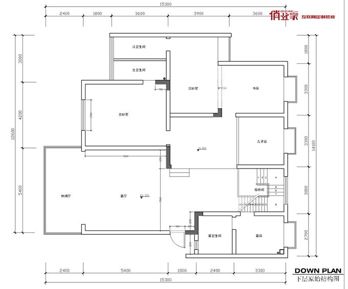 重庆俏业家装饰|澜凯花园原始户型图