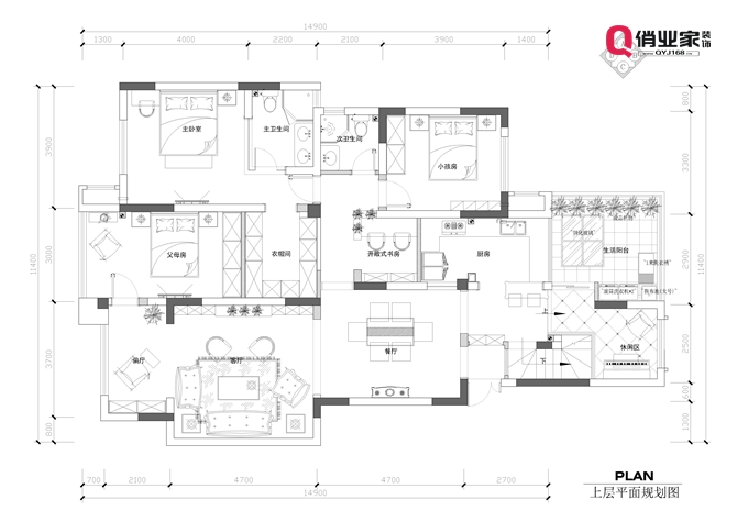 重庆俏业家装饰公司|银翔翡翠谷|原始户型图