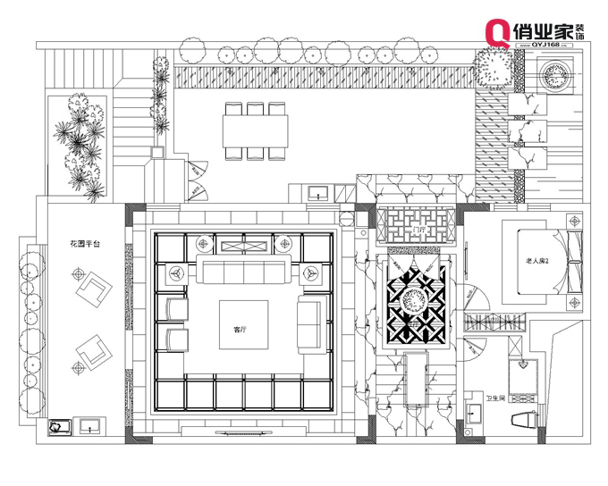 重庆俏业家装饰公司|融汇半岛香山美墅|户型规划图