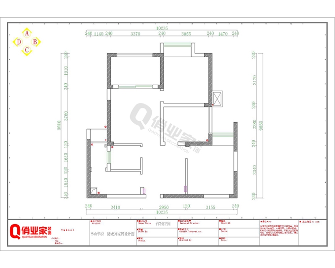 重庆俏业家装饰|半山华府原始户型图