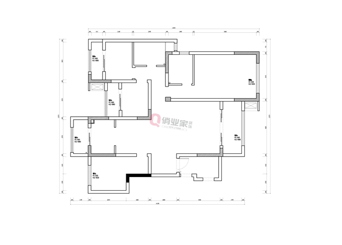 重庆约克郡4室户型装修图