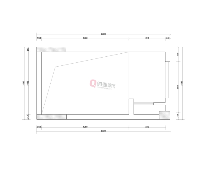 重庆约克郡3室跃层户型装修图