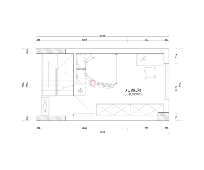 重庆约克郡3室跃层户型装修设计图