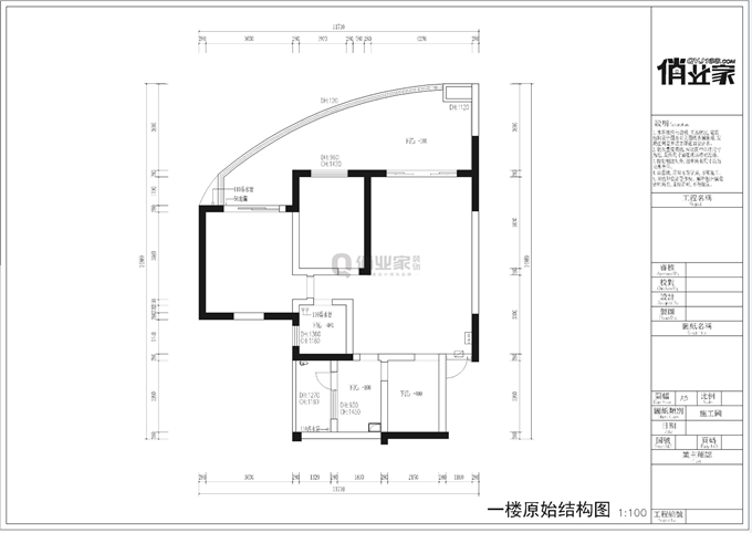 重庆俏业家装饰|金沙港湾原始户型图