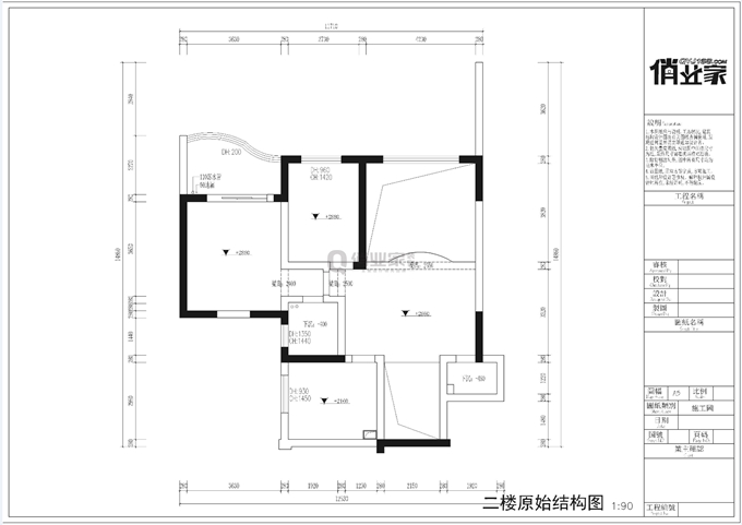 重庆俏业家装饰|金沙港湾原始户型图