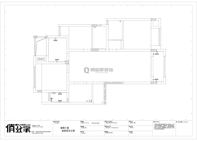 重庆俏业家装饰|春晖十里原始户型图