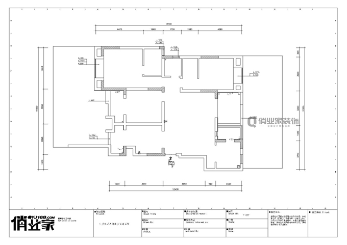 重庆俏业家装饰|中庚城原始户型图