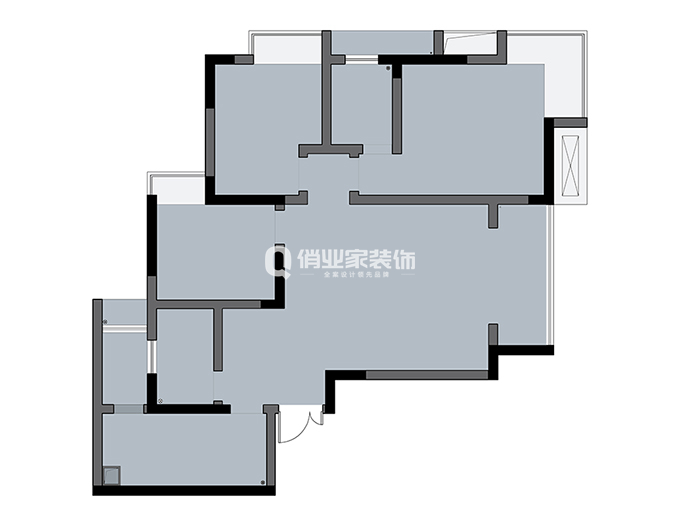 重庆俏业家装饰|阳光南滨原始户型图