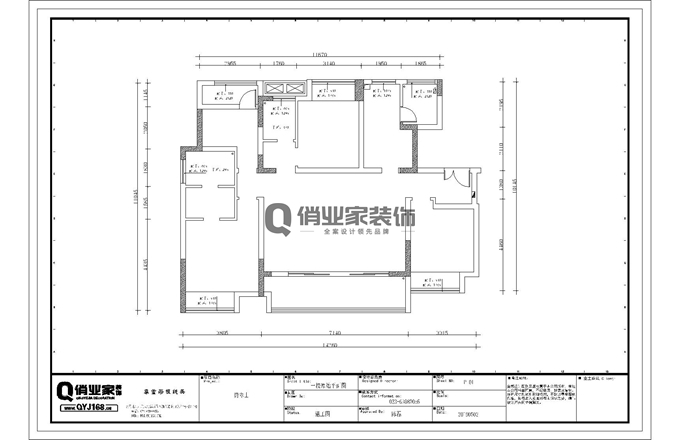 重庆俏业家装饰|金科博翠山|原始户型图