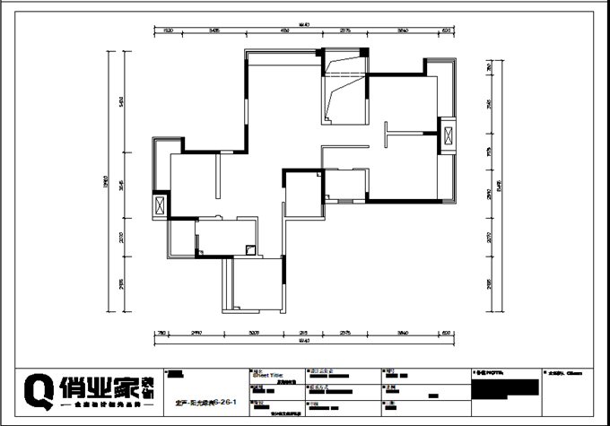 重庆俏业家装饰|阳光绿洲|原始户型图