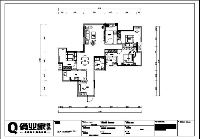 重庆俏业家装饰|阳光绿洲|户型改造图