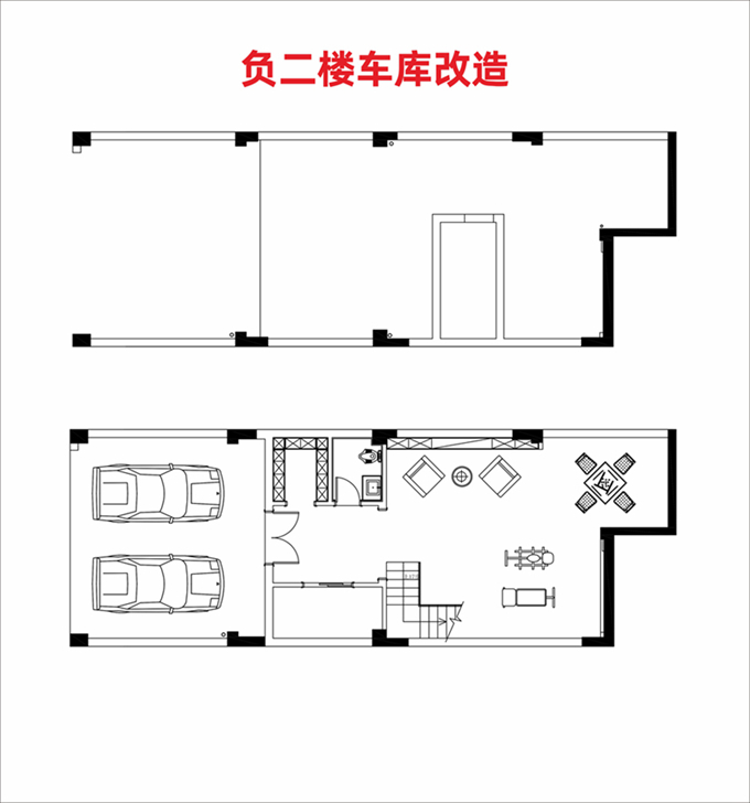 唐顿庄园联排别墅美式轻奢风格装修案例