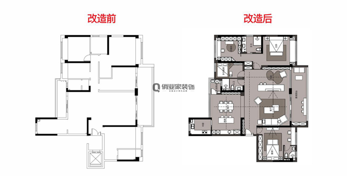 碧桂园天玺混搭风格装修设计案例